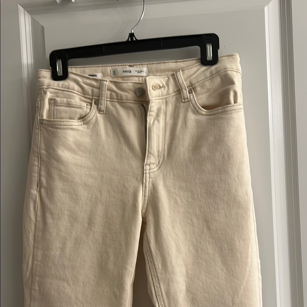 Mango Cream Women's Jeans